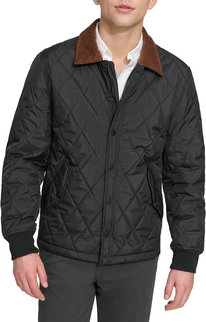 Men's Quilted Jacket – Grey