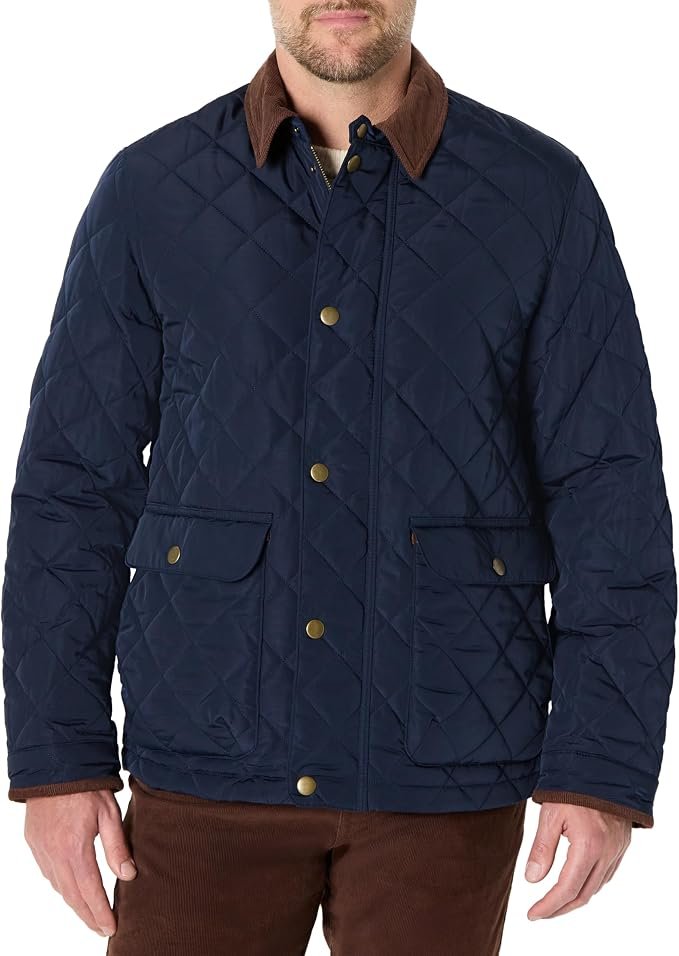 Men's Quilted Jacket – Navy