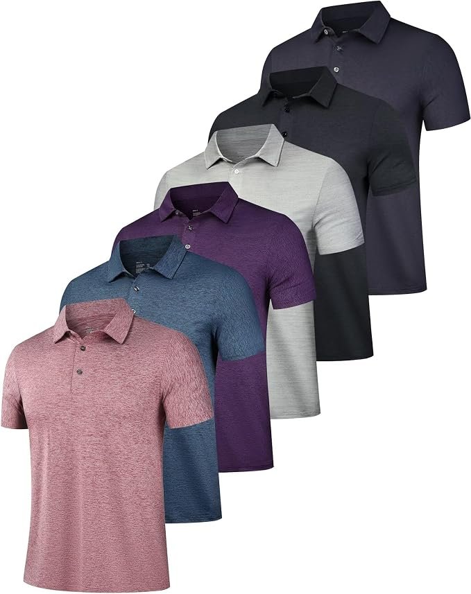 Men's Mesh Polo Shirt – Navy