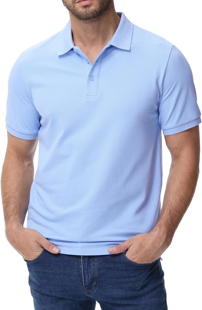 Men's Pique Polo Shirt – Navy