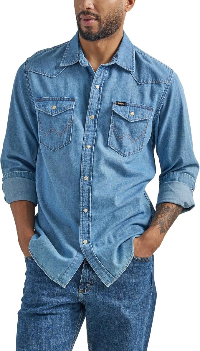 Men's Denim Shirt – Navy