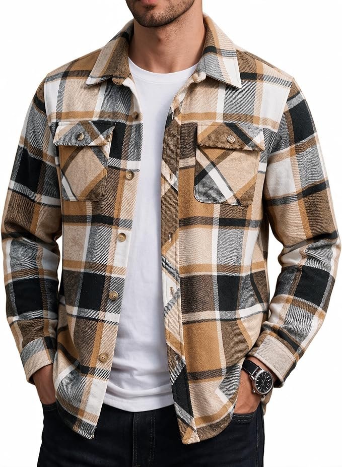 Men's Flannel Shirt – Navy