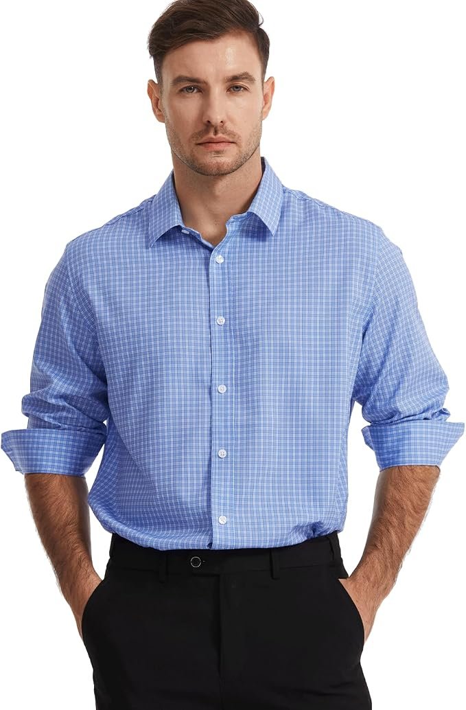 Men's Plaid Shirt – Black