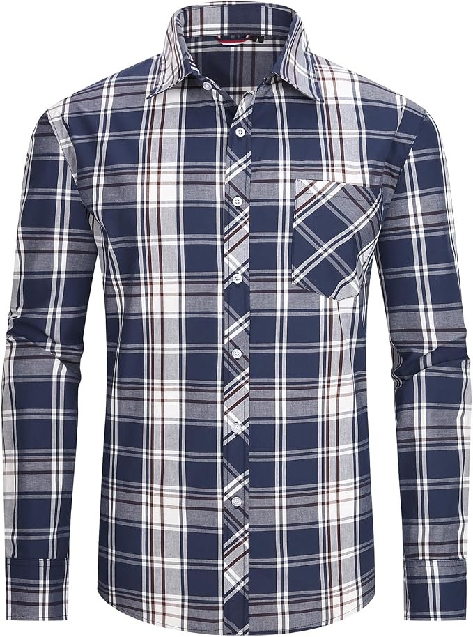 Men's Plaid Shirt – Grey